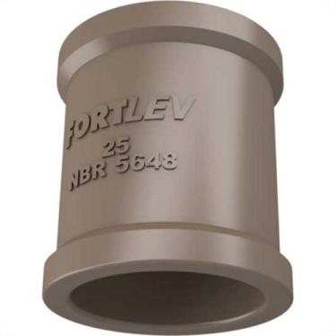 Imagem de Luva Fortlev PVC Liso Liso D 1.1/4 Marrom - Kit C/10 Unidades