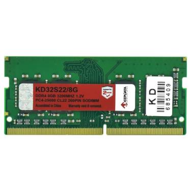 Imagem de Memória RAM para Notebook Keepdata DDR4 8GB 3200MHz com Desempenho e Durabilidade - KD32S22-8G