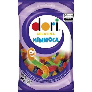 Imagem de Kit c/ 4 Bala De Gelatina Sortidos De Frutas Minhoca Dori