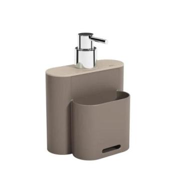 Imagem de Dispenser para detergente cozinha coza flat 500ml 17002, BEGE, UN
