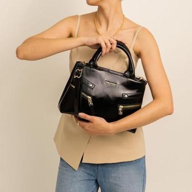 Imagem de Rafitthy Bolsa de Mão Com Alça Transversal Ref. 28.26127 -, Preto
