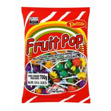 Imagem de Pirulito Fruit Pop Sortido Dollito Confirma 700g - Confirma Dollito