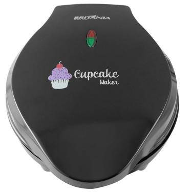 Imagem de Máquina Elétrica para Doces e Salgados Britânia Cupcake Maker 3 Antiaderente com Acessórios 1200W