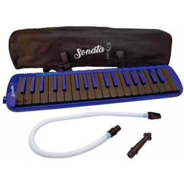 Imagem de Escaleta Azul SONATA 37 Teclas Profissional + Bag - MELLODY