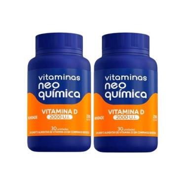 Imagem de Kit 2 Vitamina D3 2000UI 30Comprimidos Revestidos NeoQuímica - NEOQUIM