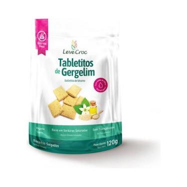 Imagem de Biscoito Tabletitos de Gergelim Sem Glúten Leve Croc 120g