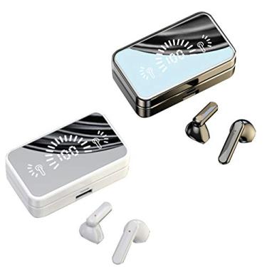 Imagem de Fone de ouvido sem fio POTIPO S20-TWS Bluetooth 5.1, fone de ouvido intra-auricular à prova d'água IPX5, microfone estéreo com redução de ruído, adequado para esportes, jogos, viagens, Preto