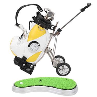 Imagem de VGEBY Suporte de caneta para carrinho de golfe com base de gramado, canetas de golfe, lembrança, presente, decoração de mesa