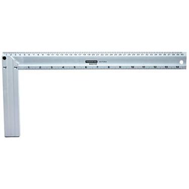 Imagem de Tramontina 43171016, Esquadro de Alumínio 16, Graduação da Régua em Milímetros e Polegadas