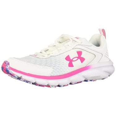 Imagem de Under Armour Charged Assert 9 feminino, Branco (103)/rosa eletro, 40