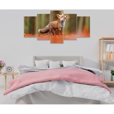 Imagem de Quadro Decorativo Sala Quarto Escritório Raposa Distraída