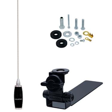 Imagem de Kit Enfeite Antena Px 1,40 Metros Suporte Caminhonete Parafusos Anti-Furto