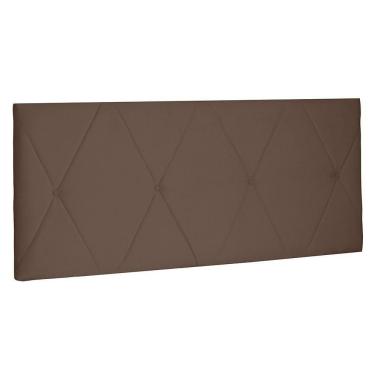 Imagem de Cabeceira Painel Casal 1,40m Aquilla Suede Caramelo