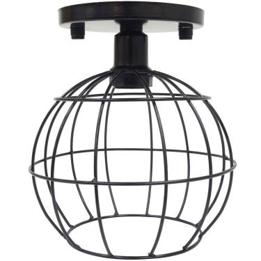 Imagem de Lustre Teto Plafon Industrial Aramado Globo Retrô Luminária Sobrepor Vintage Agp Ilumini