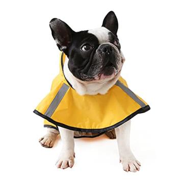 Imagem de Capa de chuva com capuz para cães Poncho de cachorro Capa de chuva à prova de sol Capa de chuva impermeável Capa para cães pequenos e médios Fantasia para animais de estimação primavera verão