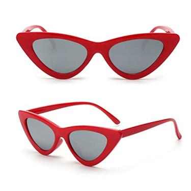 Imagem de 1 peça óculos de sol sexy olho de gato triângulo óculos retrô feminino óculos de sol uv400 polarizados streetwear moda moda feminina óculos, c18, outros