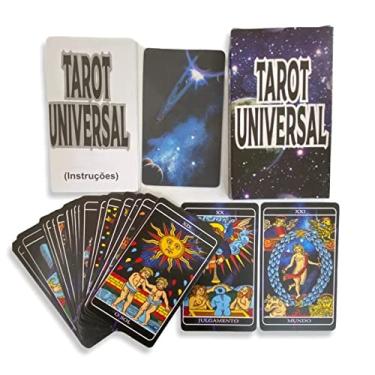 Imagem de Kit 3 Baralhos Tarot Universal Azul Deck 24 Cartas -