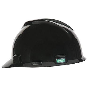 Imagem de MSA 475358 V-Gard Slotted Hard Hat, Cap Style, with 4-point Fas-Trac III Suspension, Standard, White
