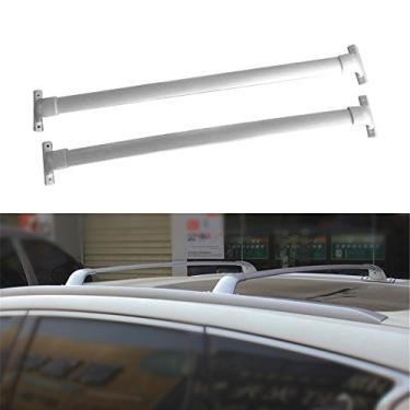 Imagem de UDP 2 peças de barras transversais de alumínio para Infiniti JX35 QX60 2013-2020 Baggage Roof Rack Rail Cross Bars Prata