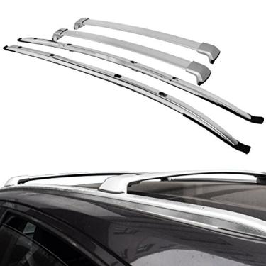 Imagem de UDP 4 peças Racks de Teto Barras Transversais Kits Bagagem Trilho Barra Lateral Barras Transversais Adequado para Honda Vezel HR-V HRV 2015-2020 Prata