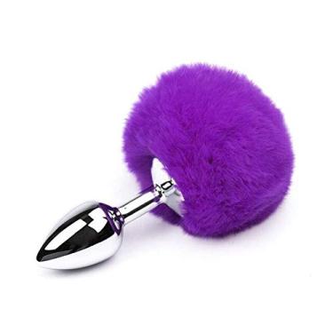 Imagem de Plug Anal rabo de Coelho Pompom Roxo