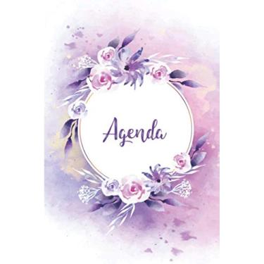 Imagem de Agenda: 19 novembre au 20 décembre - 1 semaine en un coup d'œil - DIN A5 15 x 23 cm Planificateur mensuel avec check-lists & notes Jours fériés - 1 ... Plantes Aquarelle Aquarelle Roses Violettes