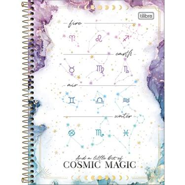 Imagem de Caderno Espiral Capa Dura Universitário 10 Matérias Magic 160 Folhas - Signos - Cosmic Magic - Tilibra, Modelo: 625116