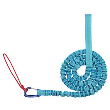 Imagem de AB1 Corda de reboque de bicicleta pai-filho corda de tração corda de ciclismo alça de tração de estiramento ao ar livre acessórios de bicicleta absorventes de choque para puxar bicicleta infantil na resistência à quebra até 226 kg AB1 (azul)