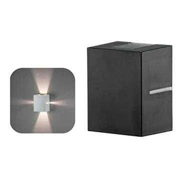 Imagem de Arandela Luminária De Parede Muro 4 Fachos Preto 801