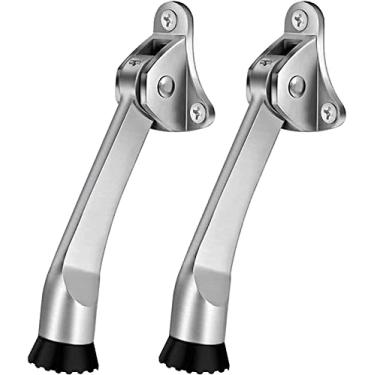 Imagem de Porta – Pacote com 2 – porta de 10 cm, porta para suporte, dobradiça para porta de para-choque, borracha antiderrapante, porta de metal, porta de porta, porta de porta