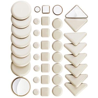 Imagem de Pacote com 40 glides para móveis autoadesivos para móveis de carpete deslizante deslizante, deslizante de tapete, deslizante de móveis autoadesivo, deslizante de móveis, deslizadores de móveis, deslizadores autoadesivos para móveis