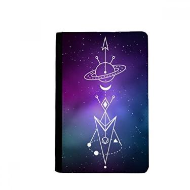 Imagem de Porta-passaporte com estampa de totem alienígena céu estrelado Notecase Burse carteira porta-cartão, Multicolor
