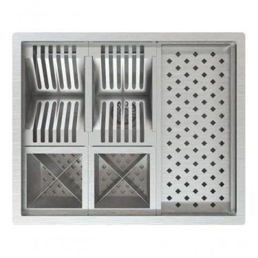 Imagem de De Inox Gourmet Embutir p/ Cozinha Quadrada Ou Sobrepor Pia