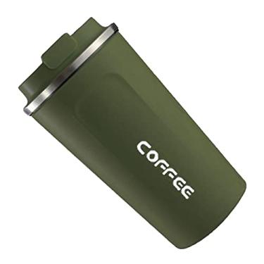 Imagem de Copo de café com exibição de temperatura, isolamento de preservação de calor, copo de café à prova d'água, isolamento térmico portátil para escritório (380ml)