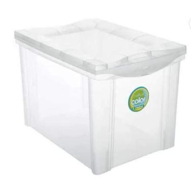 Imagem de Caixa organizadora média alta cristal 30L 21201 Ordene PT 1 UN