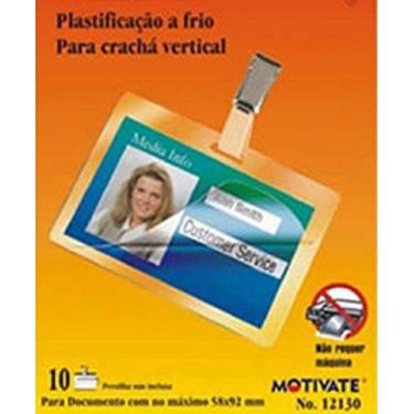 Imagem de Pelicula Plastificação Frio Cracha Horizontal 60x92mm 10 Und