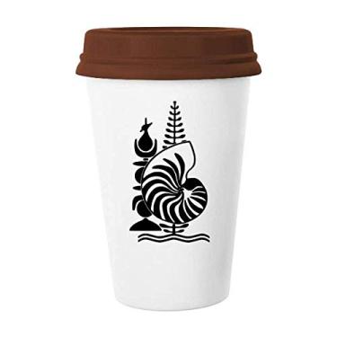 Imagem de Nova Caledônia National Emblem Caneca Café Vidro Pottery Ceramic Cup Lid