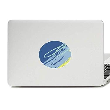 Imagem de Adesivo de notebook com estampa de plantas abstratas pacíficas com emblema de vinil para laptop