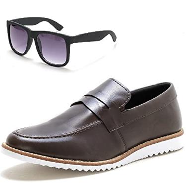 Imagem de KIt Dockside Casual Masculino Liso Com Detalhe Gravata E Oculos