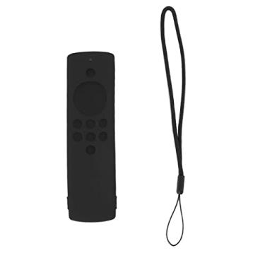 Imagem de Estojo De Controle Remoto De Silicone Lavável - Capa Protetora à Prova De Choque Para Controle Remoto Fire TV Stick Lite(preto)