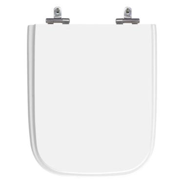 Imagem de Assento Sanitário Tivoli Branco Neve Tampa para Vaso Ideal de Madeira Laqueada 