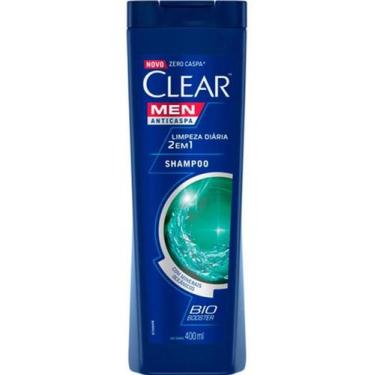 Imagem de Shampoo Anticaspa Clear Men Limpeza Diária 2 Em 1 400 Ml