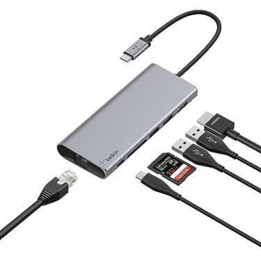Imagem de Belkin Hub USB-C com cabo USB-C (base USB-C para laptops MacOS e Windows USB-C)