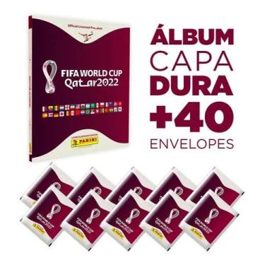 Imagem de Kit C/ 1 Álbum Capa Dura + 40 Envelopes De Figurinhas Da Copa Do Mundo