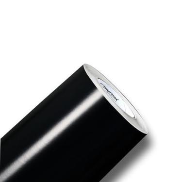 Imagem de Adesivo Vinil Lavável Preto 3m x 50cm Envelopamento de Móveis, Parede, mesa