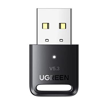 Imagem de UGREEN Adaptador Bluetooth USB para PC, dongle Bluetooth 5.3 para laptop, mouse, teclado, impressoras, fones de ouvido, alto-falantes, controladores PS5/Xbox/Switch Pro, adaptador Bluetooth sem driver