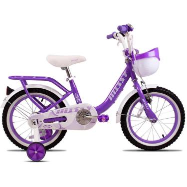 Imagem de Bicicleta Infantil Aro 16 PRO-X Missy Meninas Com Rodinhas Buzina Cesto e Garupa-Feminino