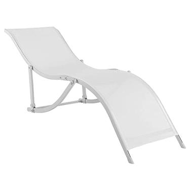 Imagem de Cadeira Espreguiçadeira "s" Aluminio Textilene - Branco Bel Fix Branco