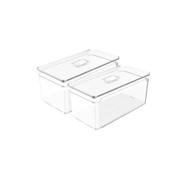 Imagem de Kit c/ 2 Organizadores de Geladeira Porta Frutas, Legumes