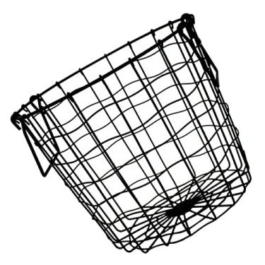 Imagem de FONDOTIN cesta de coleta cesta de malha de metal lata de lixo grande cestas de lavanderia decoração recipiente de armazenamento de roupas barril de armazenamento de brinquedos Armazenar